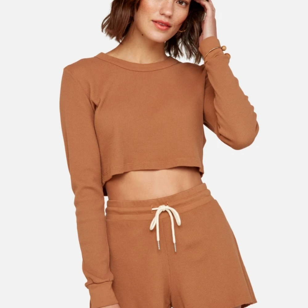 Mate the Label Organic Thermal Crop Top